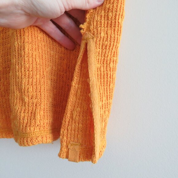 FREE PEOPLE WE THE FREE Boucle Sweater Tank Top in Mango Boho Beachy Sz XS NWT - Picture 6 of 14